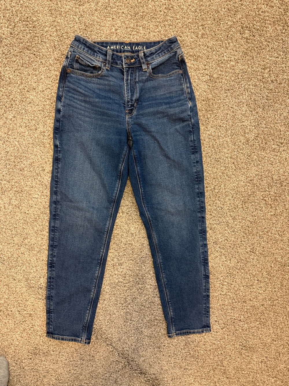 American Eagle Outfitters Dark Blue High-Rise Women's Jeans